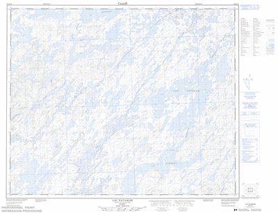 023D14 - LAC PATAMISK - Topographic Map