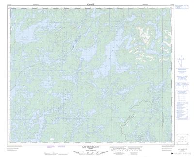 023D16 - LAC DESCELIERS - Topographic Map