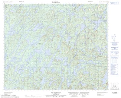 023E01 - LAC DUMESNIL - Topographic Map