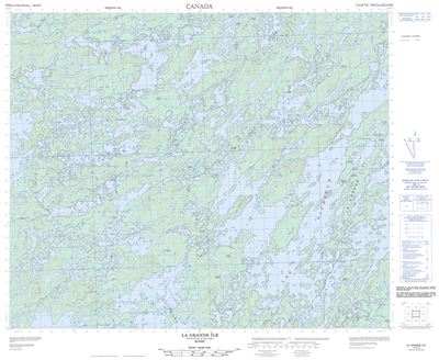 023E03 - LA GRANDE ILE - Topographic Map