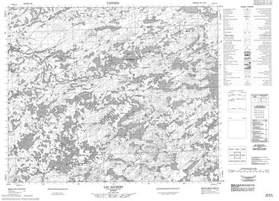 023E04 - LAC JOUBERT - Topographic Map