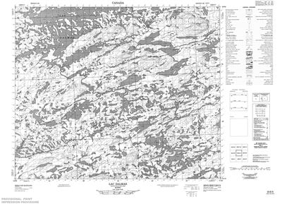 023E05 - LAC DALMAS - Topographic Map