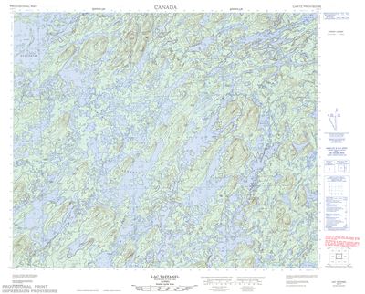 023E07 - LAC TAFFANEL - Topographic Map