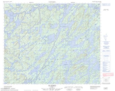 023E09 - LAC RAMBAU - Topographic Map