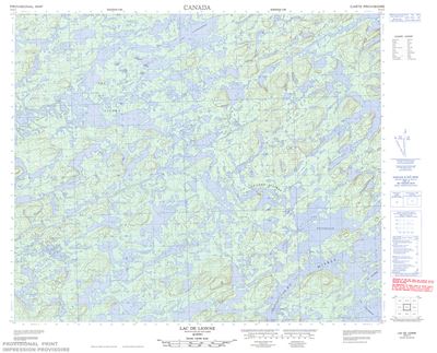 023E11 - LAC DE LIONNE - Topographic Map