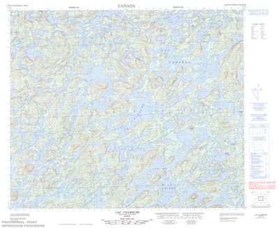 023E15 - LAC CHAMBURE - Topographic Map