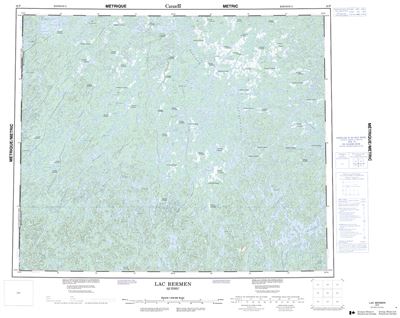 023F - LAC BERMEN - Topographic Map