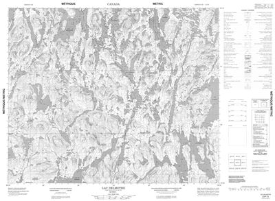 023F03 - LAC DELMOTHE - Topographic Map