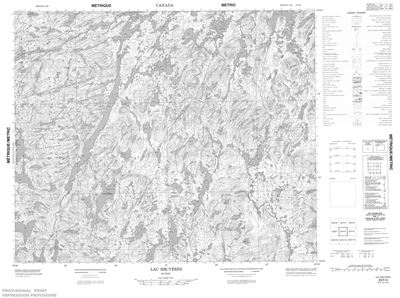 023F04 - LAC BRUYERES - Topographic Map