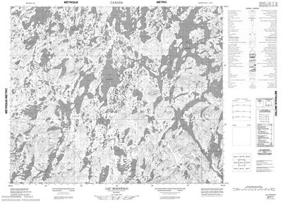 023F07 - LAC MAGGIOLO - Topographic Map