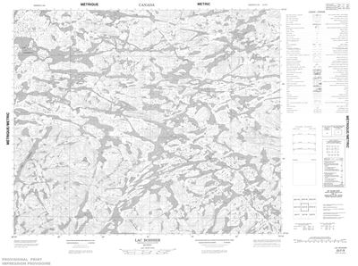 023F09 - LAC BOISSIER - Topographic Map