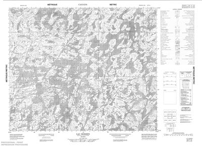 023F10 - LAC BERMEN - Topographic Map