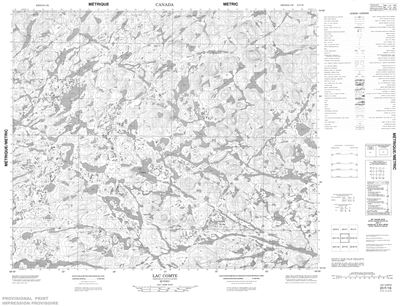 023F16 - LAC COMTE - Topographic Map