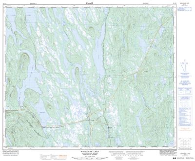 023G01 - WIGHTMAN LAKE - Topographic Map