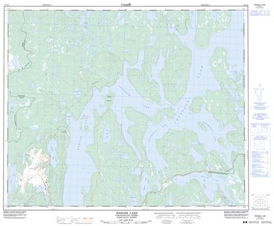 023G02 - WABUSH LAKE - Topographic Map