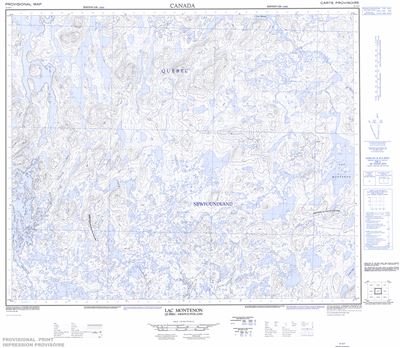 023G03 - LAC MONTENON - Topographic Map