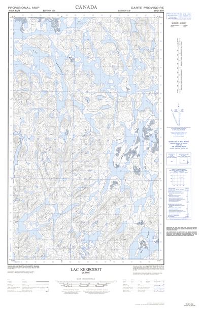 023G05E - LAC KERBODOT - Topographic Map