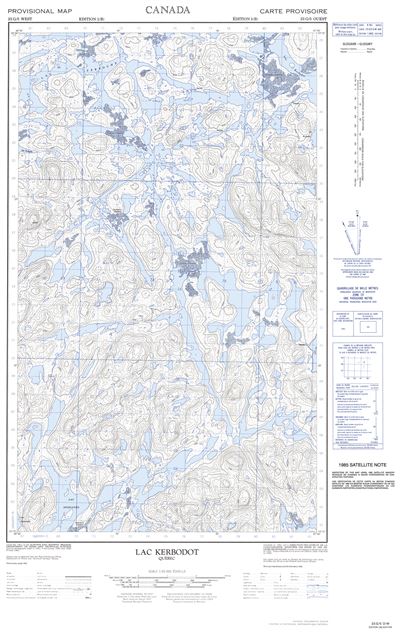 023G05W - LAC KERBODOT - Topographic Map