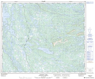 023G09 - EVENING LAKE - Topographic Map