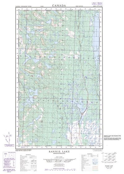 023G10E - RANNIE LAKE - Topographic Map