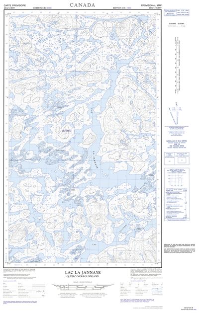 023G12E - LAC LA JANNAYE - Topographic Map