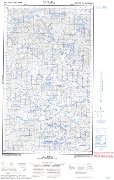 023G14E - LAC PRAT - Topographic Map