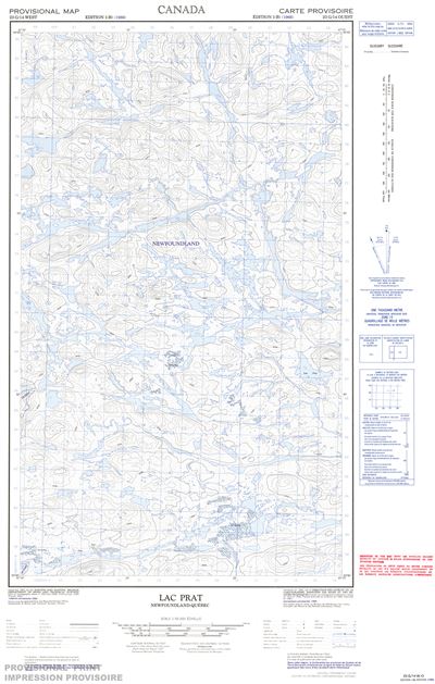 023G14W - LAC PRAT - Topographic Map