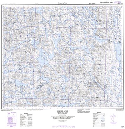 023G15 - MILNER LAKE - Topographic Map