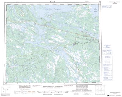 023H - OSSOKMANUAN RESERVOIR - Topographic Map