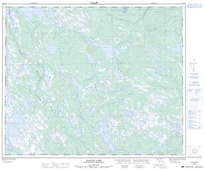 023H01 - CHAULK LAKE - Topographic Map
