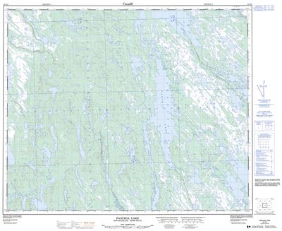 023H02 - PANCHIA LAKE - Topographic Map