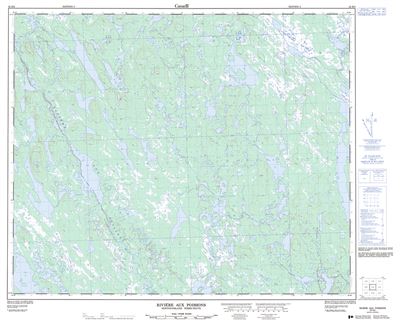 023H03 - RIVIERE AUX POISSONS - Topographic Map