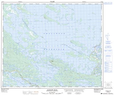 023H14 - SANDGIRT PEAK - Topographic Map