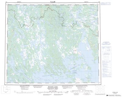 023I - WOODS LAKE - Topographic Map