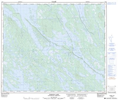 023I04 - TIMMINS LAKE - Topographic Map