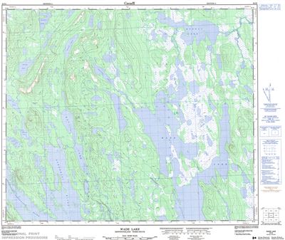 023I05 - WADE LAKE - Topographic Map