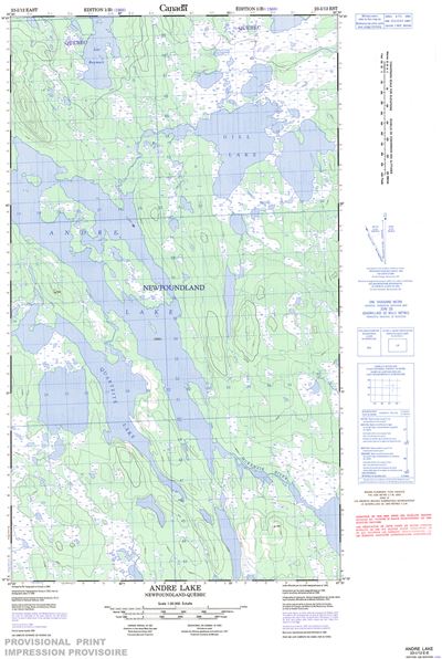 023I12E - ANDRE LAKE - Topographic Map