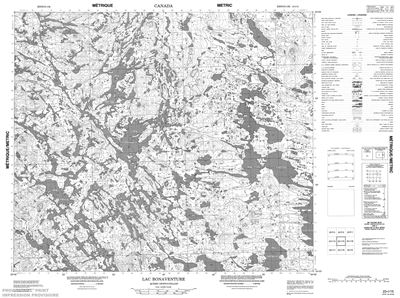 023I15 - LAC BONAVENTURE - Topographic Map