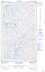 023J06W - LAC DESLIENS - Topographic Map