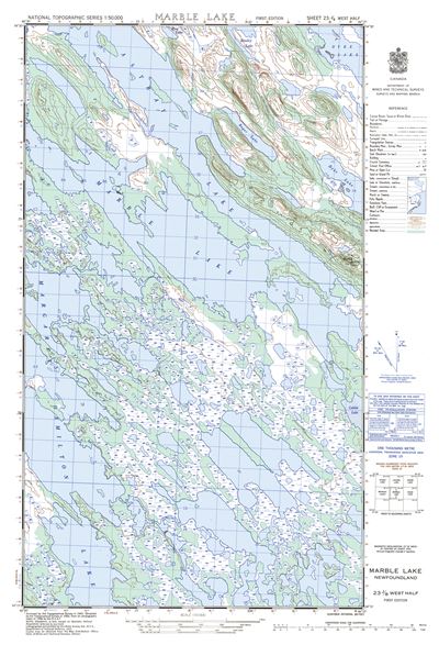 023J08W - MARBLE LAKE - Topographic Map