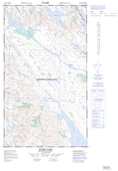 023J10W - STAKIT LAKE - Topographic Map