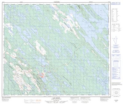 023J15 - KNOB LAKE - Topographic Map