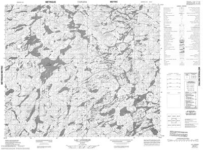 023K01 - LAC LONGRAIS - Topographic Map