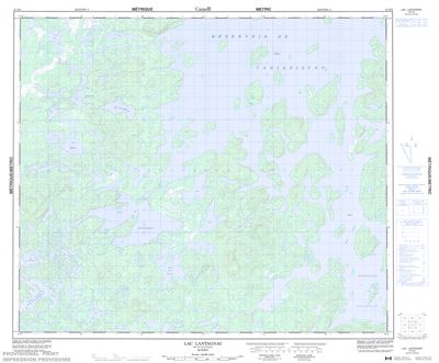 023K06 - LAC LANTAGNAC - Topographic Map