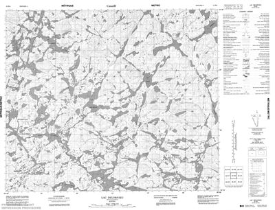 023K08 - LAC DELORNIEU - Topographic Map