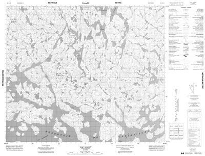 023K14 - LAC LAGNY - Topographic Map