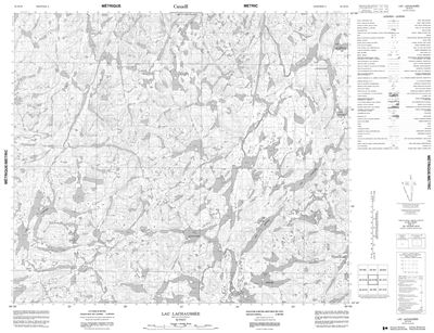 023K16 - LAC LACHAUSSEE - Topographic Map