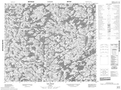 023L02 - LAC NIAUX - Topographic Map