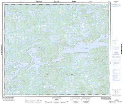 023L11 - LAC MALAVAL - Topographic Map