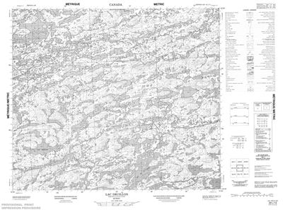 023L13 - LAC DRUILLON - Topographic Map